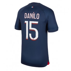 Lacne Muži Futbalové dres Paris Saint-Germain Danilo Pereira #15 2023-24 Krátky Rukáv - Domáci